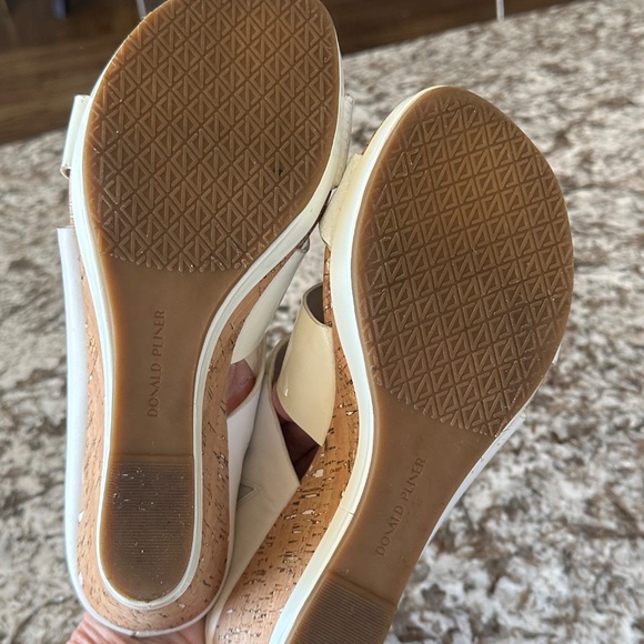 Donald Pliner white Patent Wedges - Picture 3 of 9